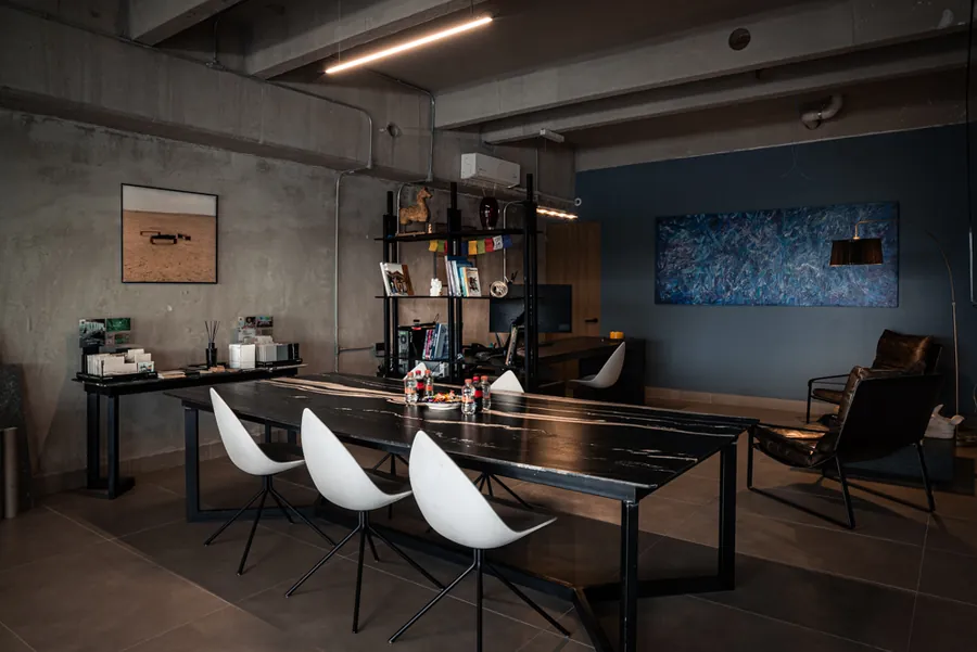 Sala de juntas del estudio de arquitectura Prisma Habita en Puebla