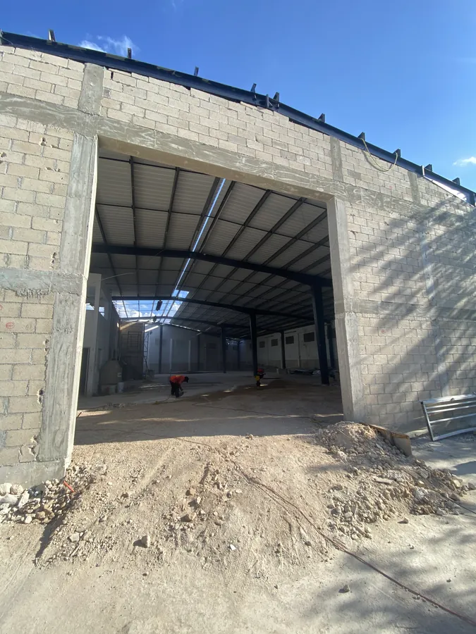 Bóveda de concreto en proceso de construcción — proceso de construcción de casa residencial en Puebla